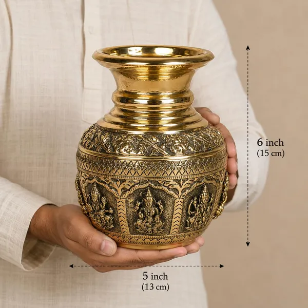 Brass_Kalash_Vase_With_Goddess_Embossed_Design