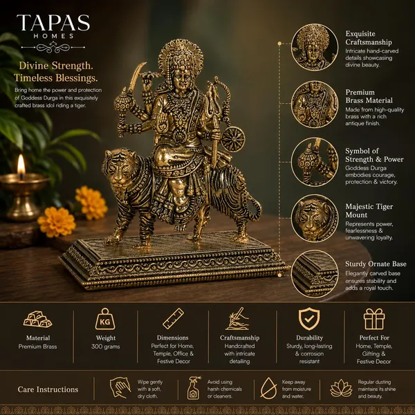 Brass_Goddess_Durga_Idol_With_Lion