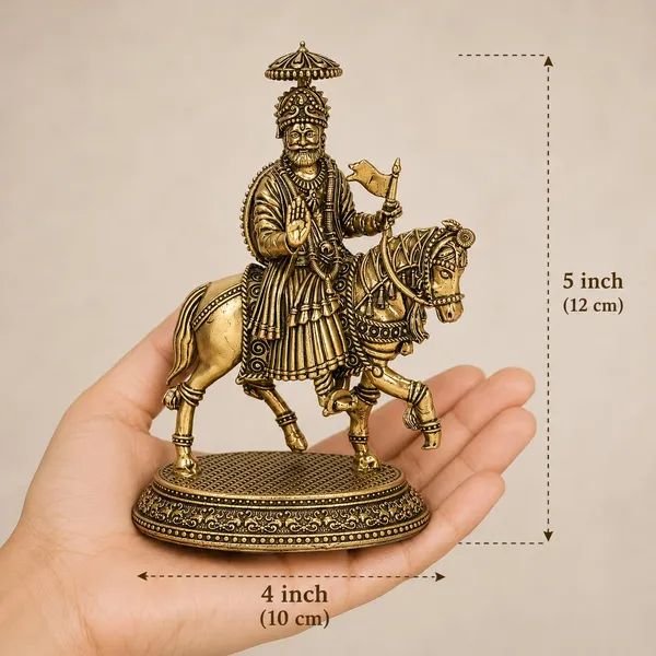 Brass_Ramdev_Ji_Idol_On_Horse