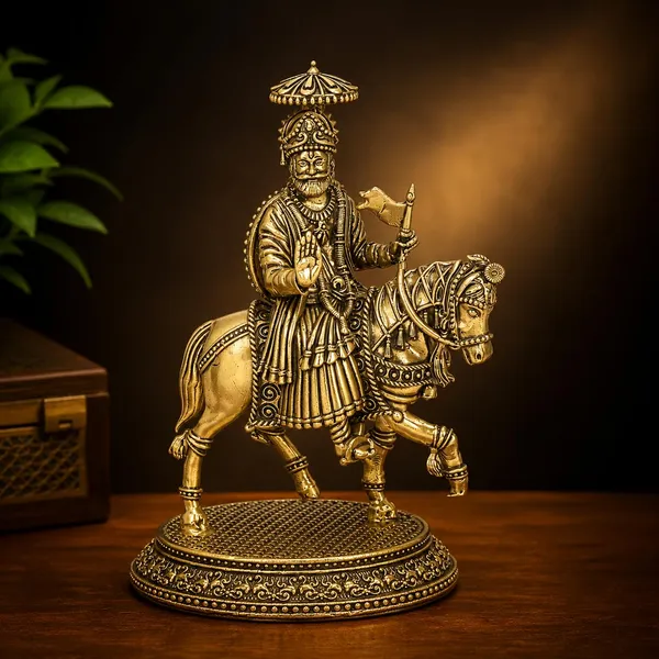 Brass_Ramdev_Ji_Idol_On_Horse