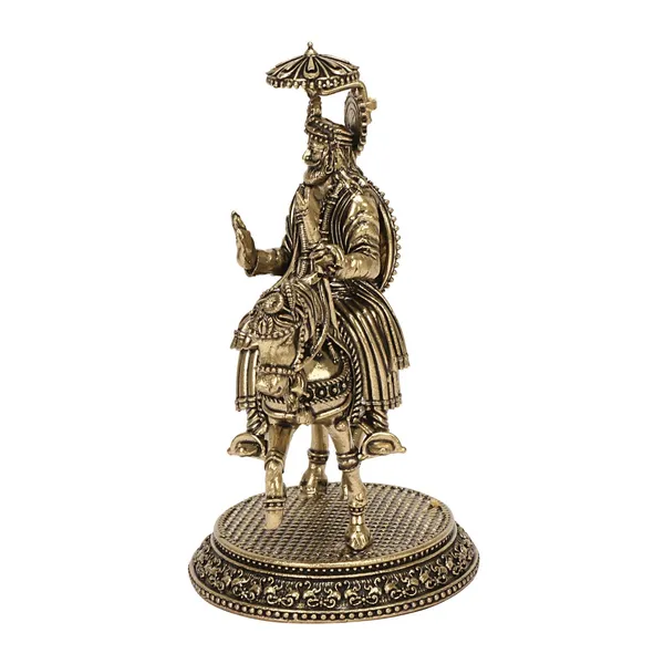 Brass_Ramdev_Ji_Idol_On_Horse