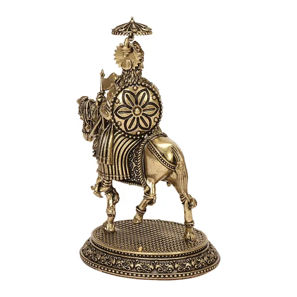 Brass_Ramdev_Ji_Idol_On_Horse