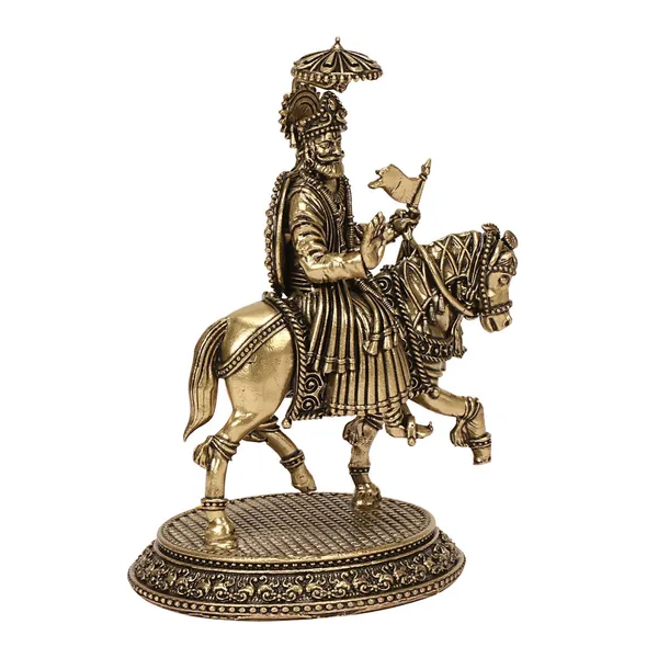Brass_Ramdev_Ji_Idol_On_Horse