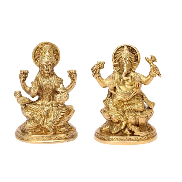 Brass_Lakshmi_Ganesha_Idol_Set