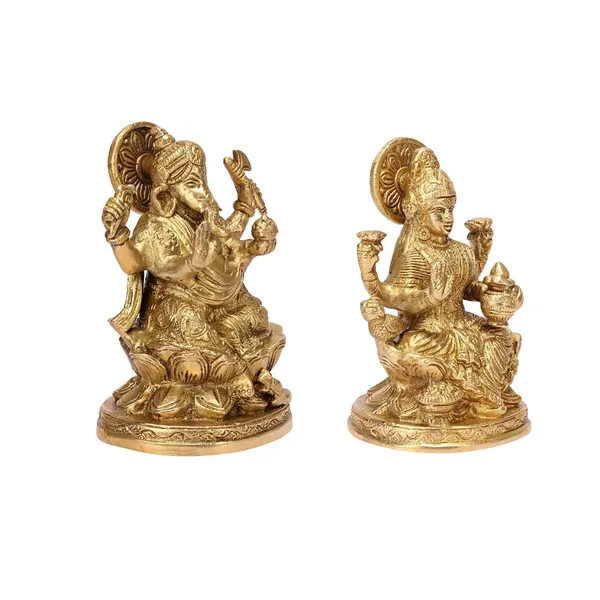 Brass_Lakshmi_Ganesha_Idol_Set