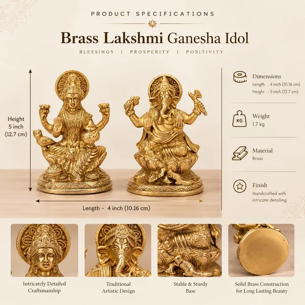 Brass_Lakshmi_Ganesha_Idol_Set