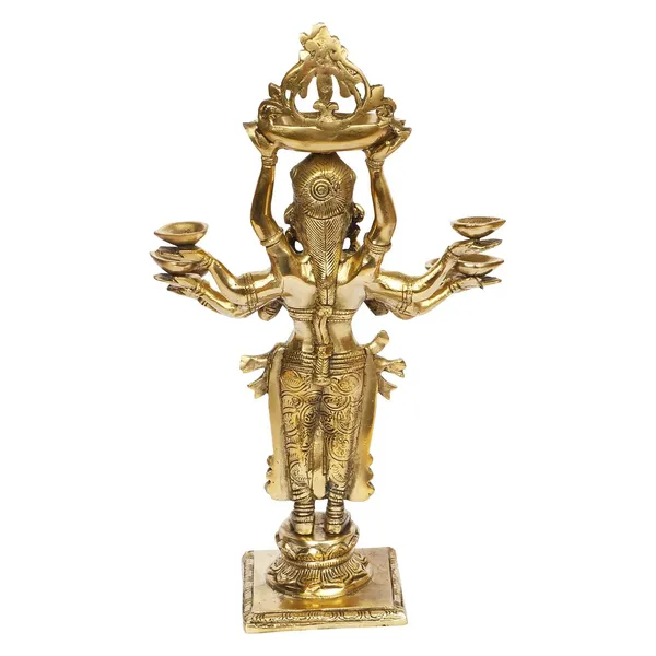 Brass_Standing_Oil_Lamp_With_Laxmi_Design