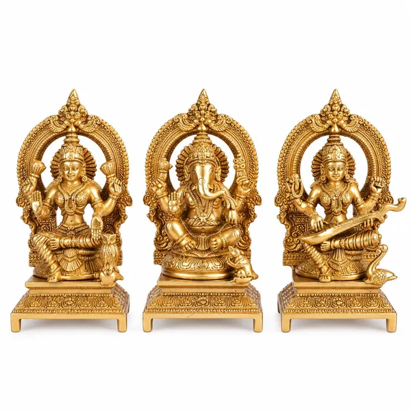 Brass_Lakshmi_Ganesha_Saraswati_Idol_Set