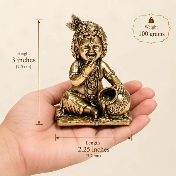 Brass_Laddu_Gopal_Idol_With_Makhan_Matki