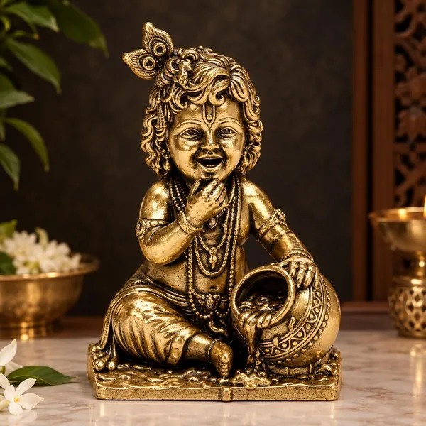 Brass_Laddu_Gopal_Idol_With_Makhan_Matki