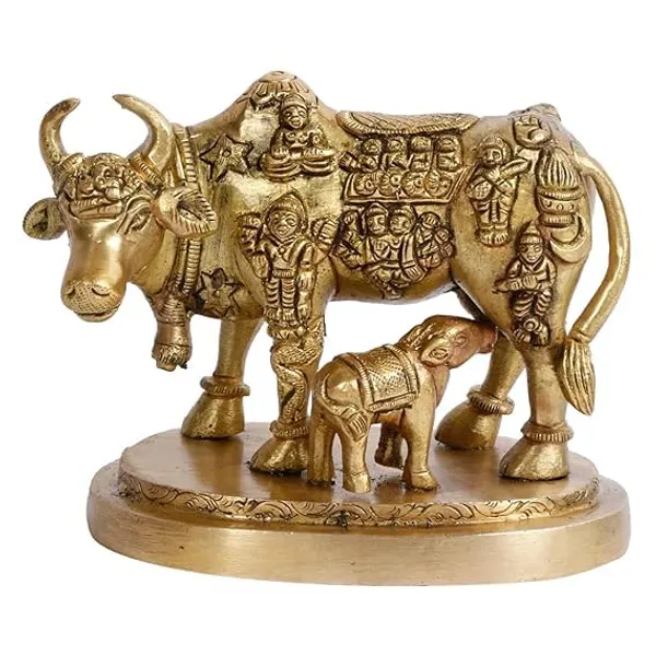 Brass_Kamadhenu_Cow_And_Calf_Idol
