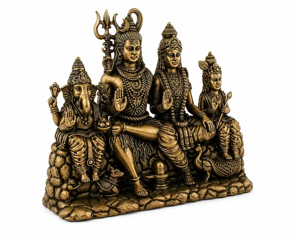 Antique_Finish_Traditional_Shiva_Family_Idol