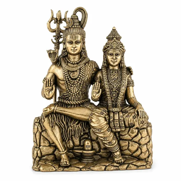 Lord_Shiva_And_Goddess_Parvati_Brass_Finish_Idol