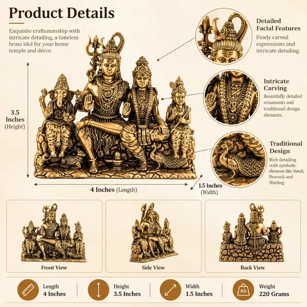 Superfine_Brass_Shiv_Parivar_Idol_for_Home_Temple_Decor_-_4_Inch