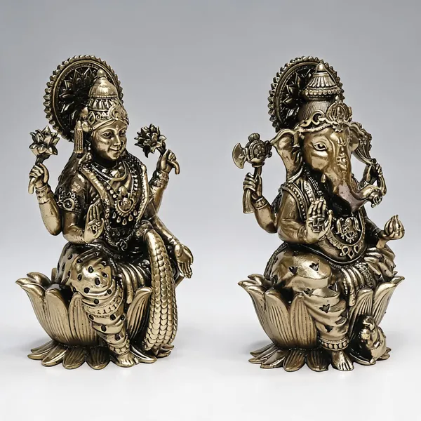 Brass_Traditional_Lakshmi_Ganesha_Idol_Set