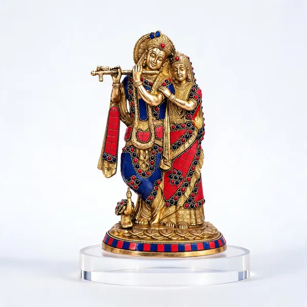 Brass_Radha_Krishna_Idol_Multicolour_Finish