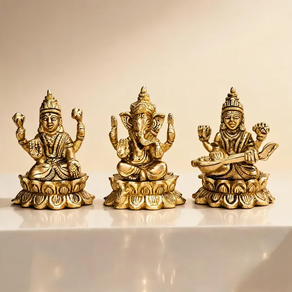 Brass_Traditional_Lakshmi_Ganesha_Saraswati_Idol_Set
