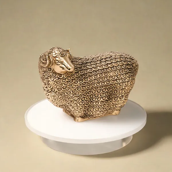 Brass_Vintage_Sheep_Figurine_Showpiece