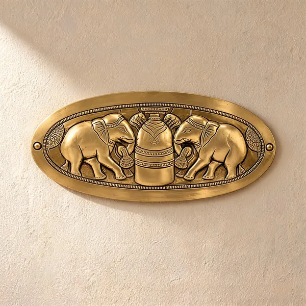 Brass_Traditional_Dancing_Elephant_Wall_Hanging