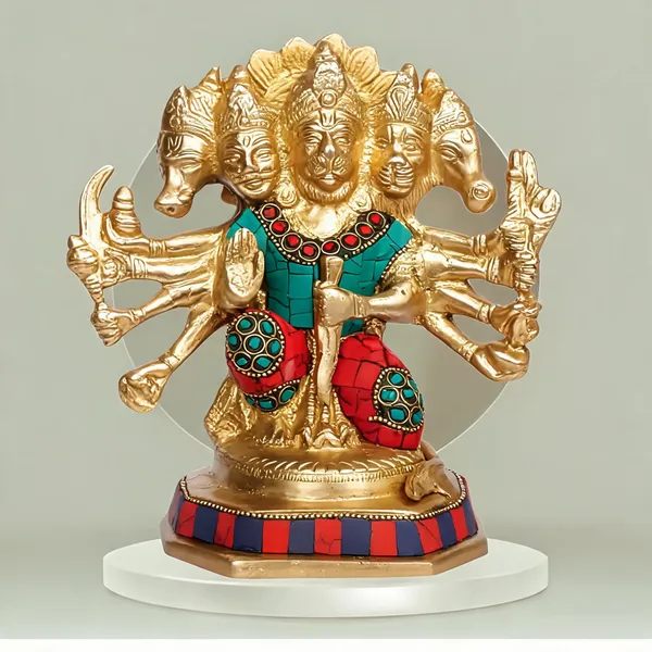 Brass_Traditional_Panchmukhi_Hanuman_Idol