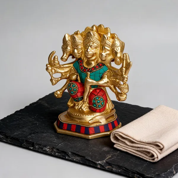 Brass_Traditional_Panchmukhi_Hanuman_Idol