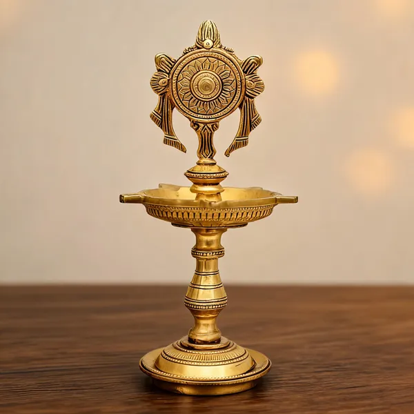 Brass_Shankha_Chakra_Design_Oil_Lamp_Diya
