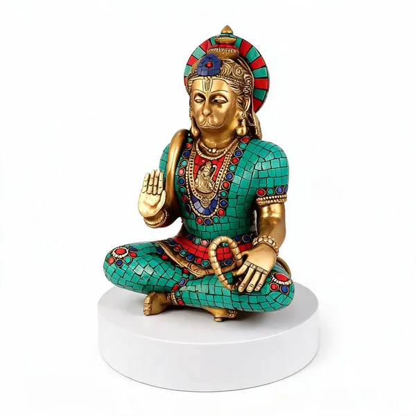 Brass_Multicolor_Lord_Hanuman_Idol