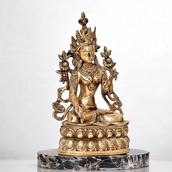 Brass_Devotional_Tara_Devi_Buddhist_Idol