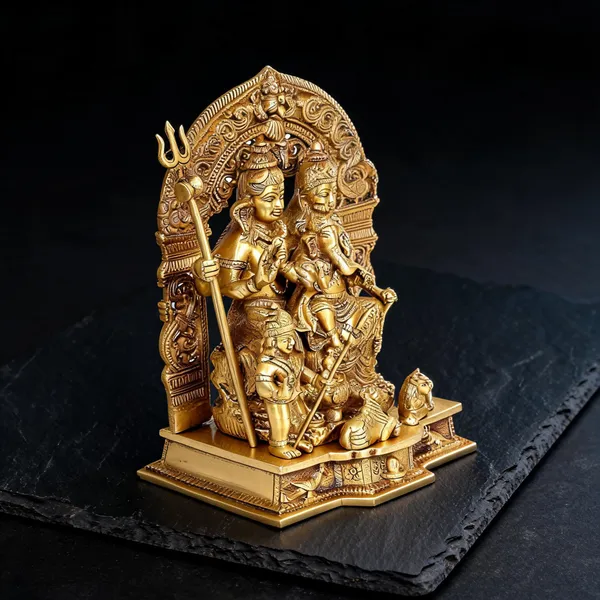 Brass_Devotional_Shiv_Parivar_Idol