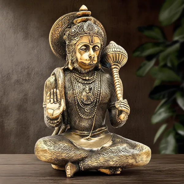 Brass_Hanuman_Idol__Gold_Finish