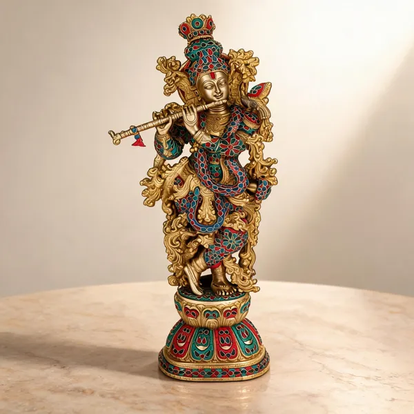 Brass_Traditional_Krishna_Playing_Flute_Stone_Work_Idol