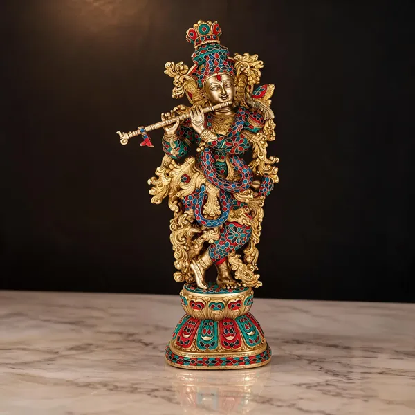 Brass_Traditional_Krishna_Playing_Flute_Stone_Work_Idol