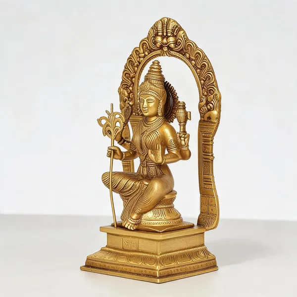 Brass_Spiritual_Goddess_Rajarajeshwari_Idol