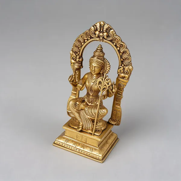 Brass_Spiritual_Goddess_Rajarajeshwari_Idol