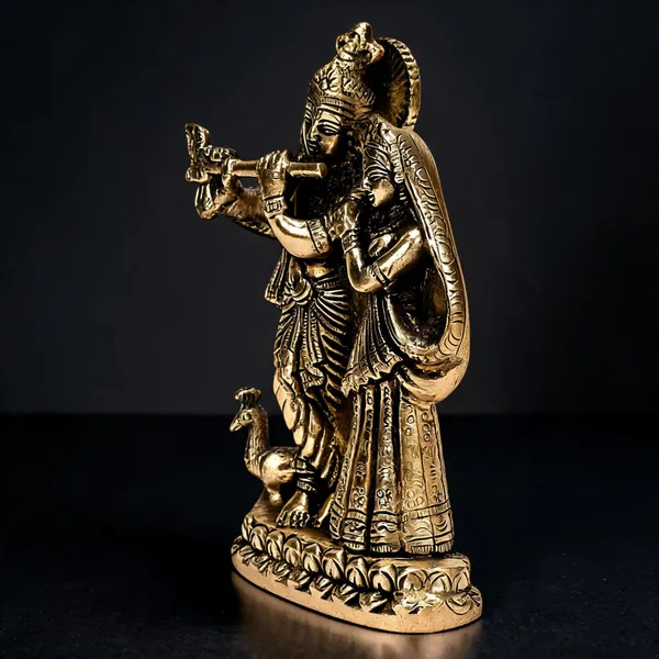 Brass_Devotional_Radha_Krishna_Flute_Posture_Idol