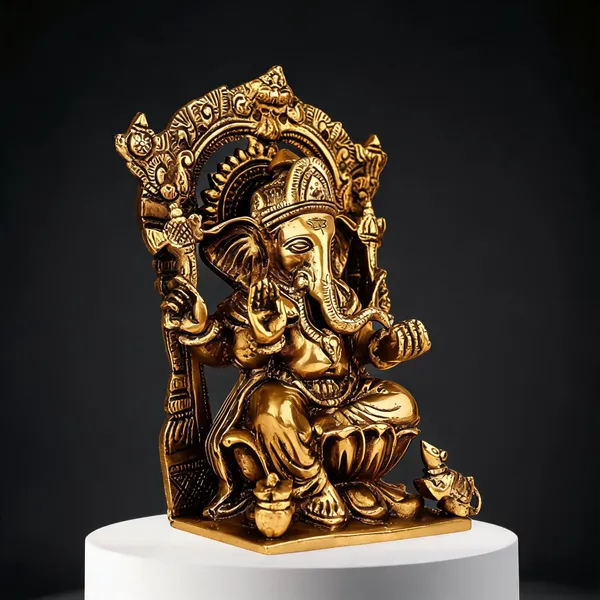 Brass_Spiritual_Sitting_Lord_Ganesha_Idol