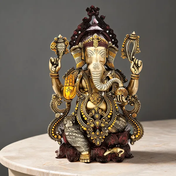 Brass_Sitting_Ganesha_Idol_Multicolour_Finish