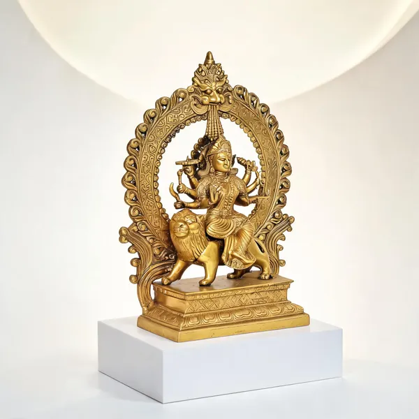 Brass_Spiritual_Goddess_Durga_Seated_On_Lion_Idol