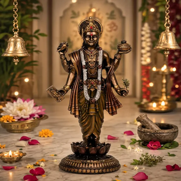 Resin_Devotional_Antique_Dhanvantari_Ayurveda_Idol