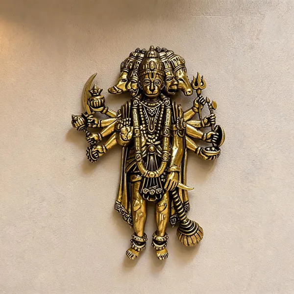 Brass_Panchmukhi_Hanuman_Wall_Hanging_Idol