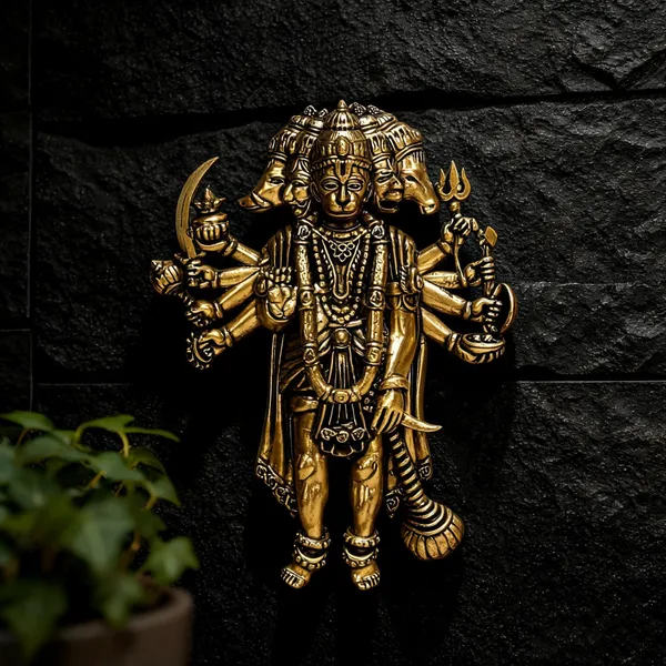 Brass_Panchmukhi_Hanuman_Wall_Hanging_Idol