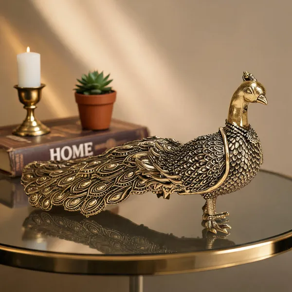Brass_Antique_Peacock_Figurine_Showpiece