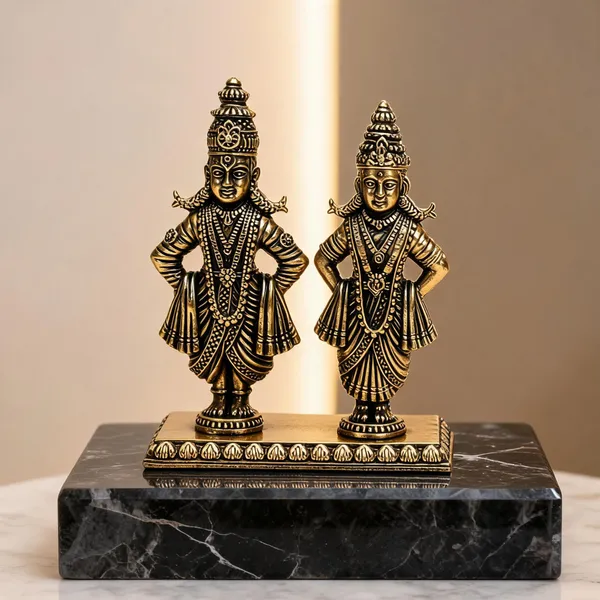 Brass_Vithoba_Rukmini_Idol