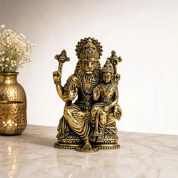 Brass_Lakshmi_Narasimha_Idol