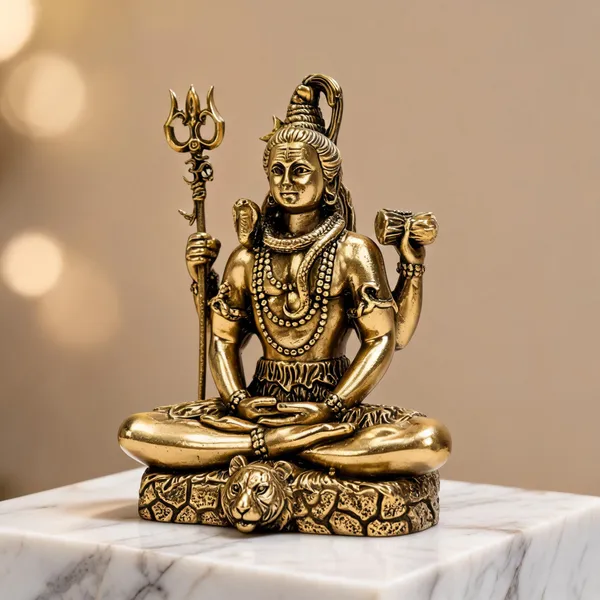 Brass_Devotional_Shiva_Trishul_Damru_Meditative_Idol