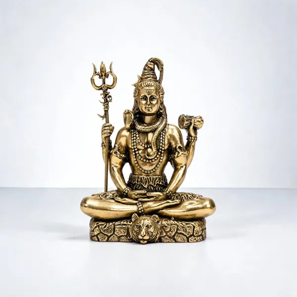 Brass_Devotional_Shiva_Trishul_Damru_Meditative_Idol