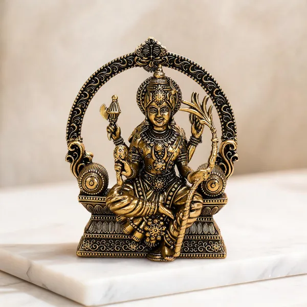 Brass_Rajarajeshwari_Devi_Seated_On_Lotus_Idol