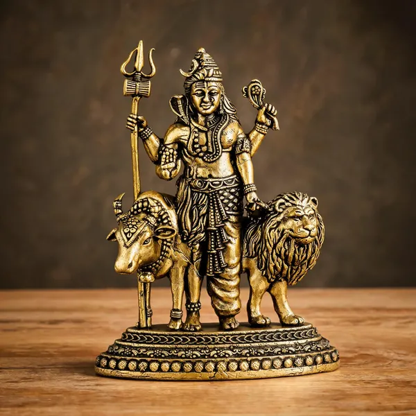 Brass_Traditional_Ardhanarishvara_With_Nandi_And_Lion_Idol