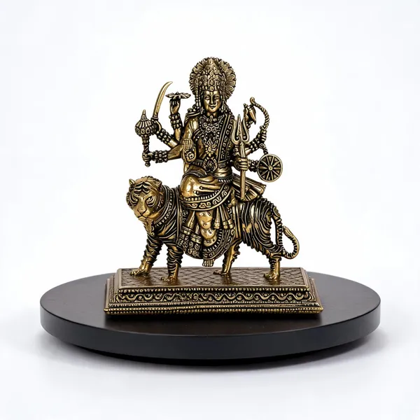 Brass_Devotional_Durga_With_Lion_Idol