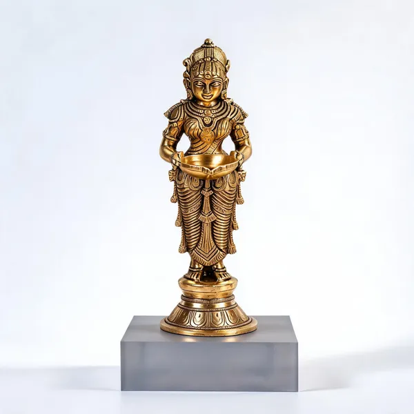 Brass_Traditional_Standing_Lakshmi_Oil_Lamp_Diya